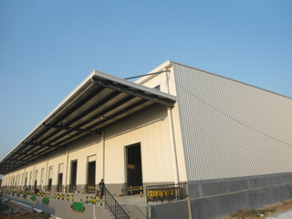  Almacén de estructura de acero prefabricado