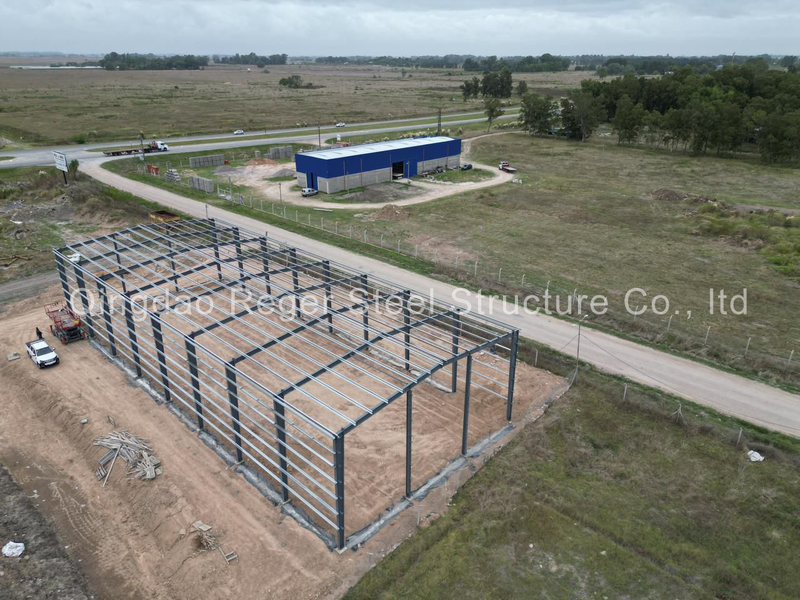 Almacén de estructura de acero de 1000 m2 en Argentina 