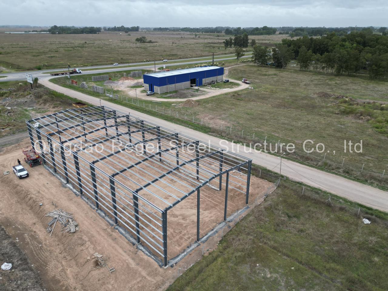Almacén de estructura de acero de 1000 m2 en Argentina 