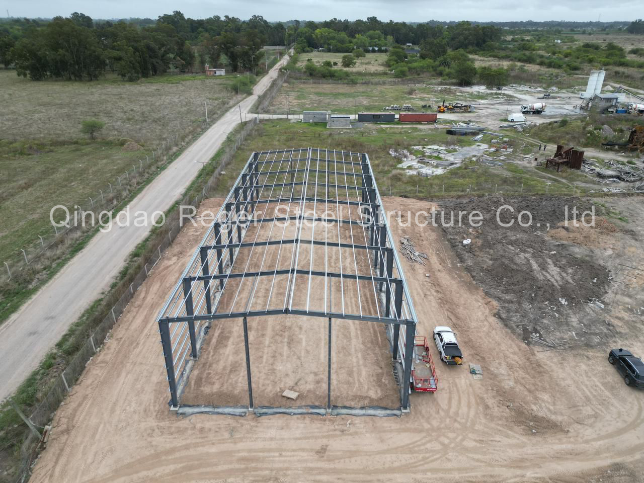 Almacén de estructura de acero de 1000 m2 en Argentina 