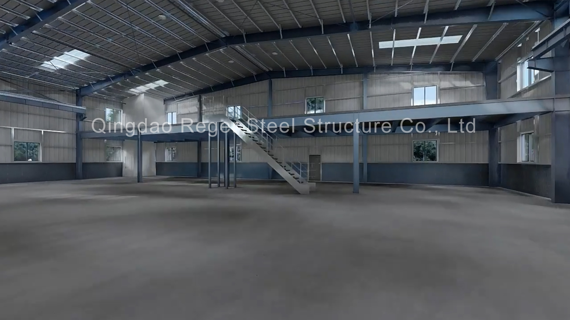 Hangar y oficina de almacén