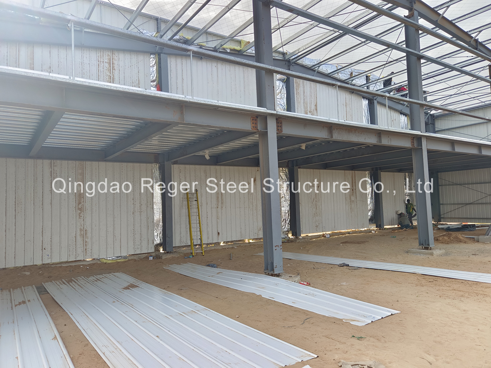 Hangar de taller de estructura de acero de Senegal para hacer ladrillos