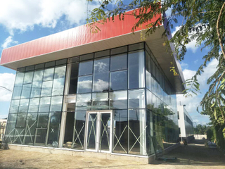 Edificio prefabricado de la tienda del café de la estructura de acero
