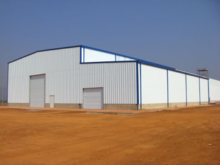Edificio de almacén de metal prefabricado